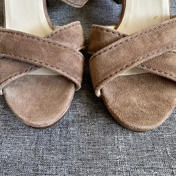 Boden tan suede wooden heel sandals - Picture 5 of 12